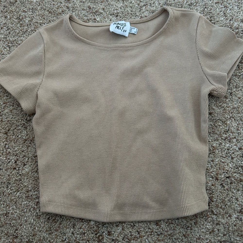 Tan t shirt from princess Polly